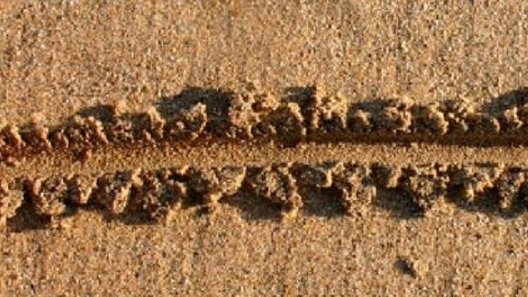 Grens in het zand